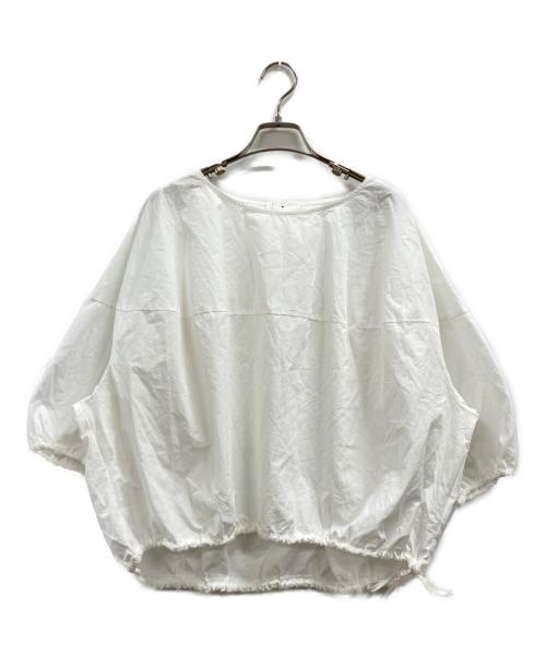 BEARDSLEY（ビアズリー）BEARDSLEY (ビアズリー) 後ろ釦ブラウス ホワイト サイズ:FREEの古着・服飾アイテム