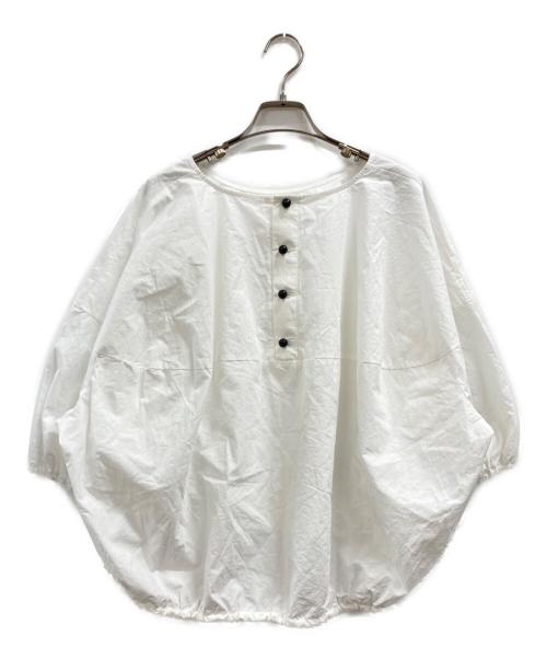 BEARDSLEY（ビアズリー）BEARDSLEY (ビアズリー) 後ろ釦ブラウス ホワイト サイズ:FREEの古着・服飾アイテム