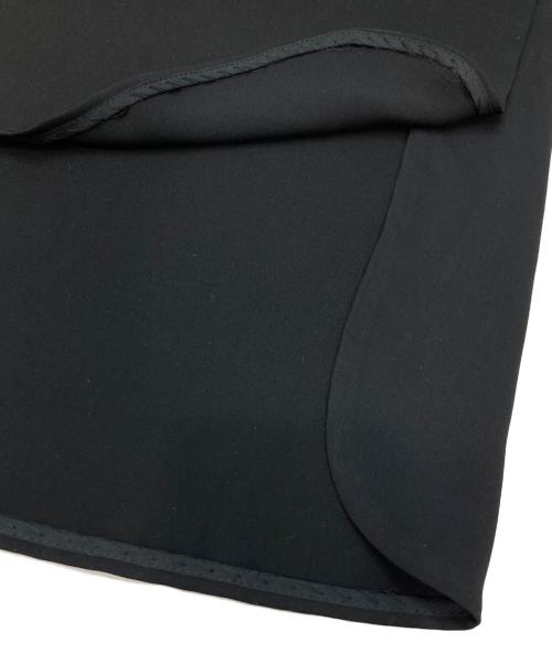 ENFOLD（エンフォルド）ENFOLD (エンフォルド) ダブルクロス フレンチ ギャザーN/Cドレス ブラック サイズ:36の古着・服飾アイテム