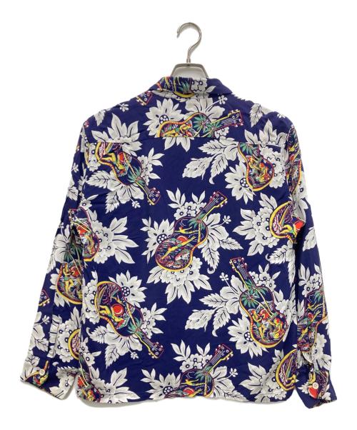 Sun Surf（サンサーフ）Sun Surf (サンサーフ) 総柄シャツ ブルー サイズ:Mの古着・服飾アイテム