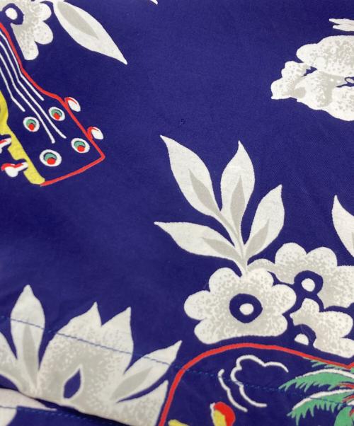 Sun Surf（サンサーフ）Sun Surf (サンサーフ) 総柄シャツ ブルー サイズ:Mの古着・服飾アイテム