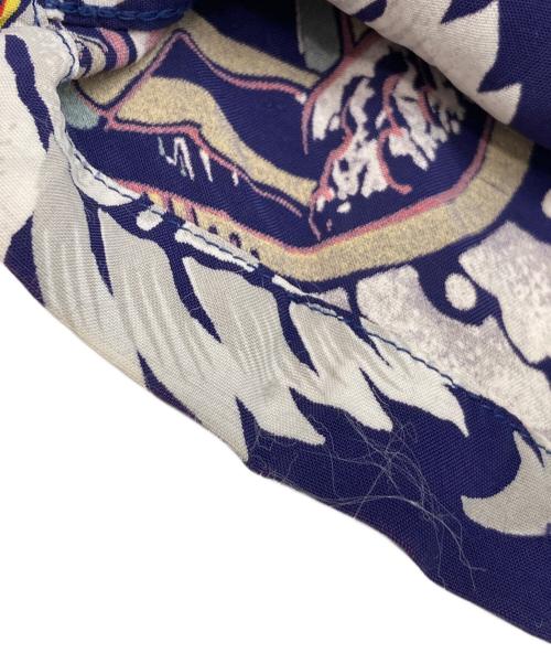 Sun Surf（サンサーフ）Sun Surf (サンサーフ) 総柄シャツ ブルー サイズ:Mの古着・服飾アイテム