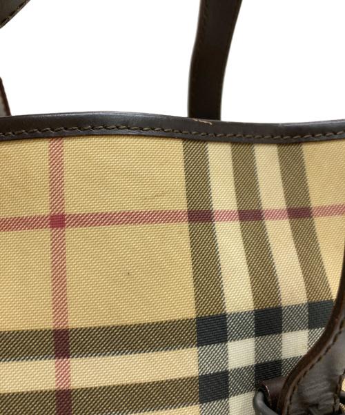 BURBERRY LONDON（バーバリーロンドン）BURBERRY LONDON (バーバリーロンドン) バケツ型トートバッグ ベージュの古着・服飾アイテム