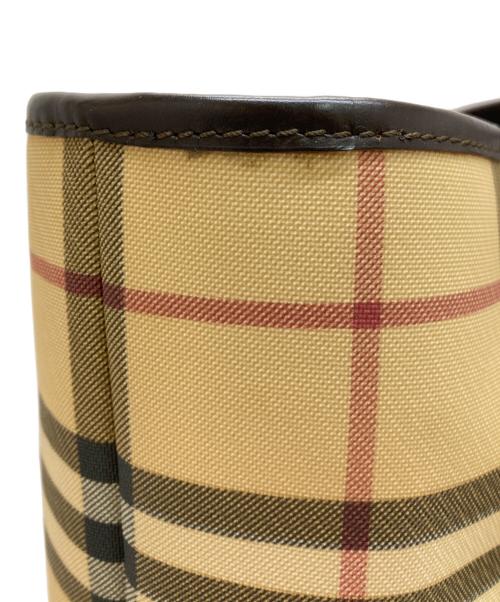 BURBERRY LONDON（バーバリーロンドン）BURBERRY LONDON (バーバリーロンドン) バケツ型トートバッグ ベージュの古着・服飾アイテム