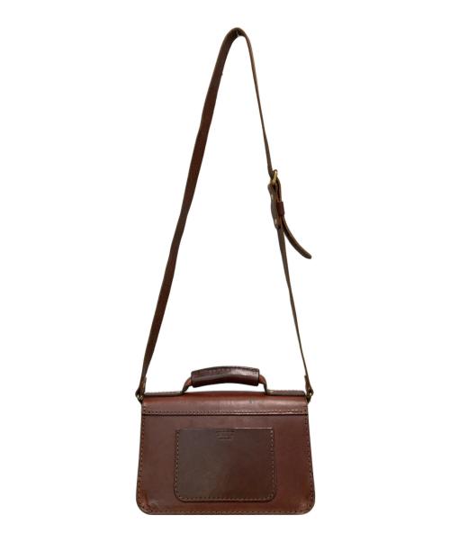 Herz（ヘルツ）Herz (ヘルツ) レザー2WAYバッグ ブラウンの古着・服飾アイテム