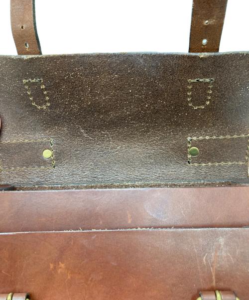 Herz（ヘルツ）Herz (ヘルツ) レザー2WAYバッグ ブラウンの古着・服飾アイテム