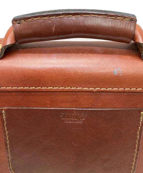 Herz（ヘルツ）Herz (ヘルツ) レザー2WAYバッグ ブラウンの古着・服飾アイテム