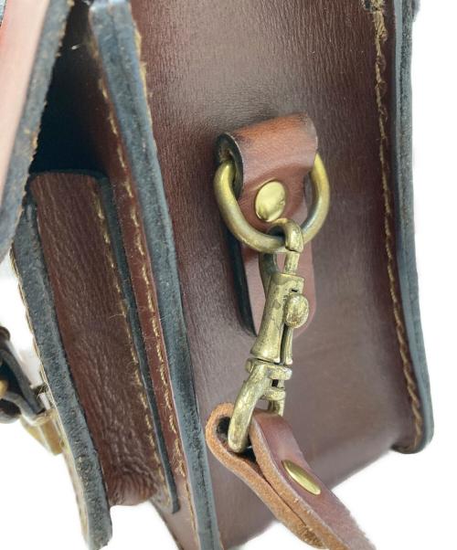 Herz（ヘルツ）Herz (ヘルツ) レザー2WAYバッグ ブラウンの古着・服飾アイテム