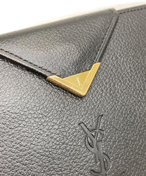 Yves Saint Laurent（イヴサンローラン）Yves Saint Laurent (イヴサンローラン) 2つ折り財布 ブラックの古着・服飾アイテム