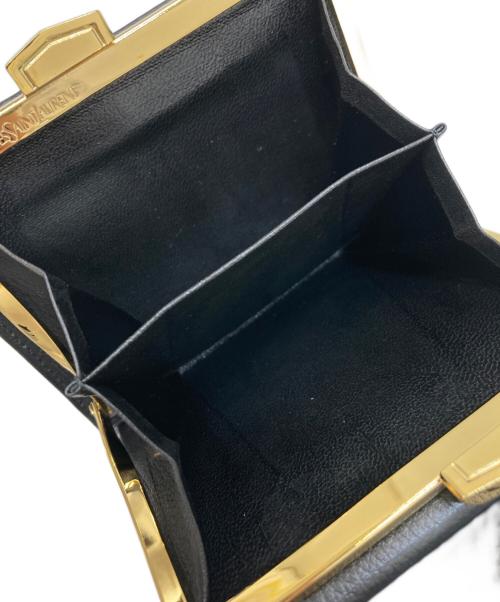 Yves Saint Laurent（イヴサンローラン）Yves Saint Laurent (イヴサンローラン) 2つ折り財布 ブラックの古着・服飾アイテム