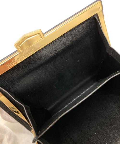 Yves Saint Laurent（イヴサンローラン）Yves Saint Laurent (イヴサンローラン) 2つ折り財布 ブラックの古着・服飾アイテム