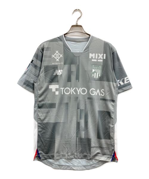 FC東京（エフシートウキョウ）FC東京 (エフシートウキョウ) NEW BALANCE (ニューバランス) Tシャツ グレー サイズ:Lの古着・服飾アイテム