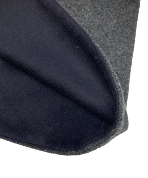 LANVIN en Bleu（ランバンオンブルー）LANVIN en Bleu (ランバンオンブルー) メルトンコンビキルティングコート オリーブ×グレー サイズ:38の古着・服飾アイテム