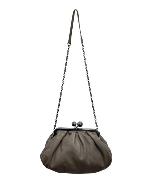 WEEKEND Max Mara（ウィークエンド マックスマーラ）WEEKEND Max Mara (ウィークエンド マックスマーラ) PASTICCINOがま口チェーンショルダーバッグ ブラウンの古着・服飾アイテム