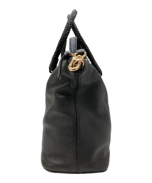 TORY BURCH（トリーバーチ）TORY BURCH (トリーバーチ) テイラー サッチェル ショルダーバッグ ブラックの古着・服飾アイテム