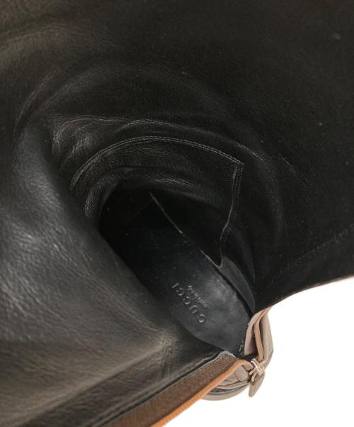 GUCCI（グッチ）GUCCI (グッチ) GG柄ロングブーツ ブラウン サイズ:36 1/2の古着・服飾アイテム