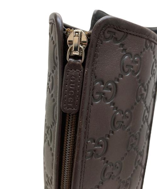 GUCCI（グッチ）GUCCI (グッチ) GG柄ロングブーツ ブラウン サイズ:36 1/2の古着・服飾アイテム