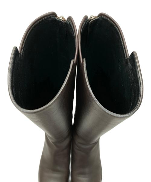 GUCCI（グッチ）GUCCI (グッチ) GG柄ロングブーツ ブラウン サイズ:36 1/2の古着・服飾アイテム