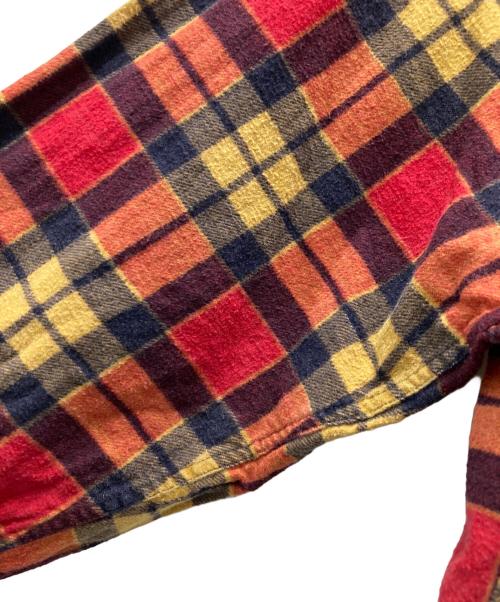 TOWN CRAFT（タウンクラフト）TOWN CRAFT (タウンクラフト) チェックシャツ オレンジ×レッド サイズ:XLの古着・服飾アイテム