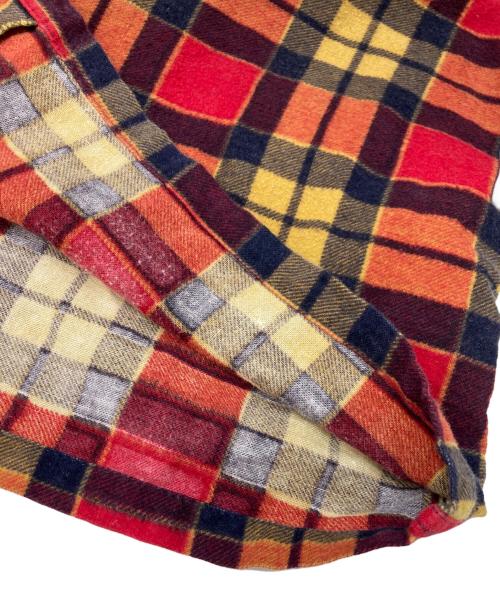 TOWN CRAFT（タウンクラフト）TOWN CRAFT (タウンクラフト) チェックシャツ オレンジ×レッド サイズ:XLの古着・服飾アイテム