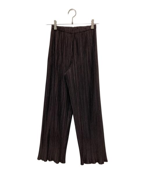 PLEATS PLEASE（プリーツプリーズ）PLEATS PLEASE (プリーツプリーズ) プリーツパンツ ブラウン サイズ:1の古着・服飾アイテム