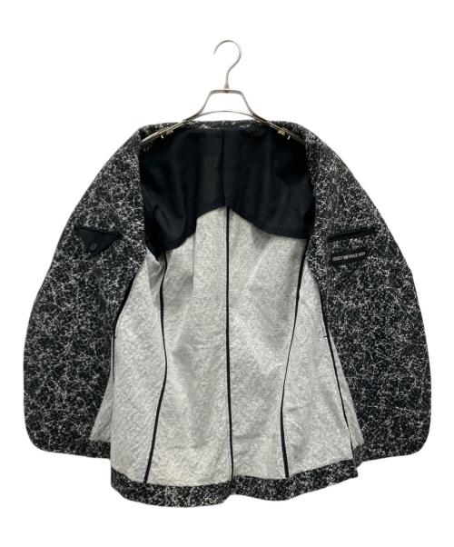 ISSEY MIYAKE MEN（イッセイミヤケメン）ISSEY MIYAKE MEN (イッセイミヤケメン) 総柄テーラードジャケット グレー サイズ:2の古着・服飾アイテム