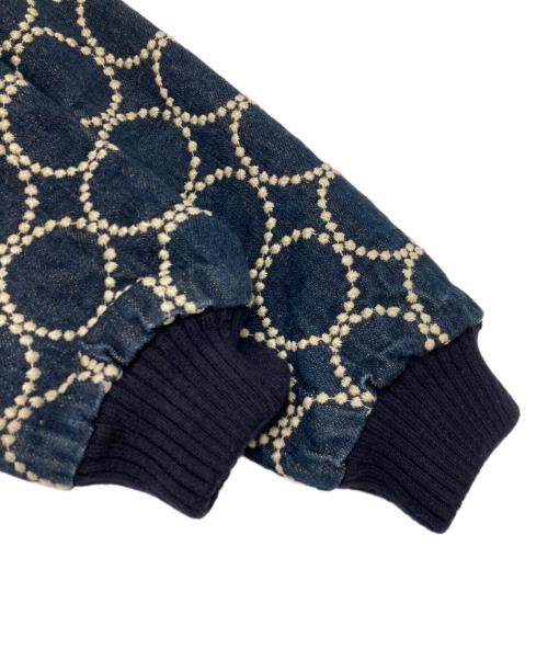 mina perhonen（ミナ ペルホネン）mina perhonen (ミナ ペルホネン) タンバリンデニムブルゾン インディゴ サイズ:38の古着・服飾アイテム