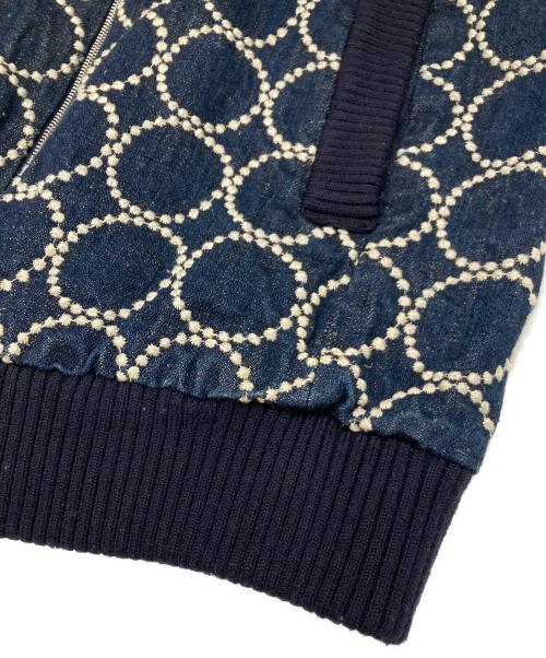 mina perhonen（ミナ ペルホネン）mina perhonen (ミナ ペルホネン) タンバリンデニムブルゾン インディゴ サイズ:38の古着・服飾アイテム