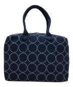 mina perhonenミナ ペルホネン）の古着「タンバリン マトカバッグ」｜ネイビー