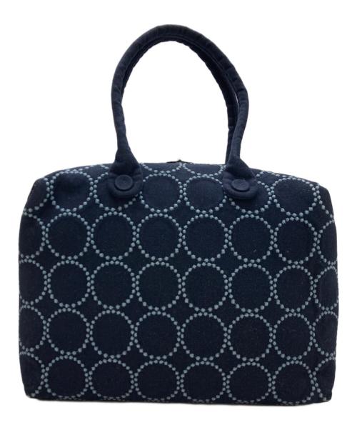 mina perhonen（ミナ ペルホネン）mina perhonen (ミナ ペルホネン) タンバリン マトカバッグ ネイビーの古着・服飾アイテム