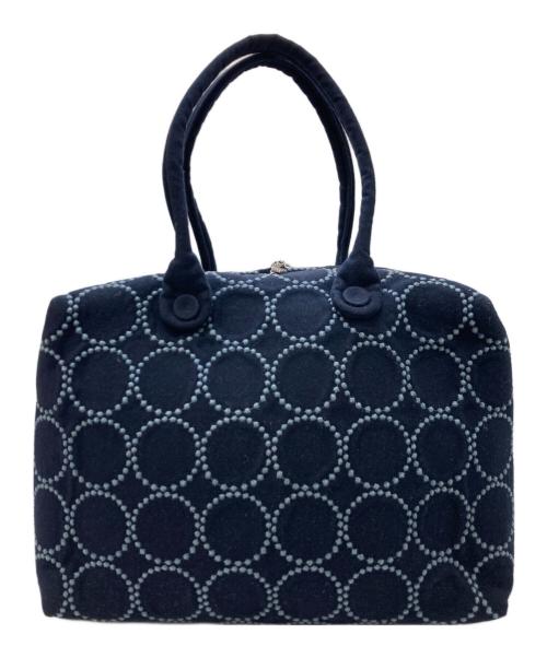 mina perhonen（ミナ ペルホネン）mina perhonen (ミナ ペルホネン) タンバリン マトカバッグ ネイビーの古着・服飾アイテム