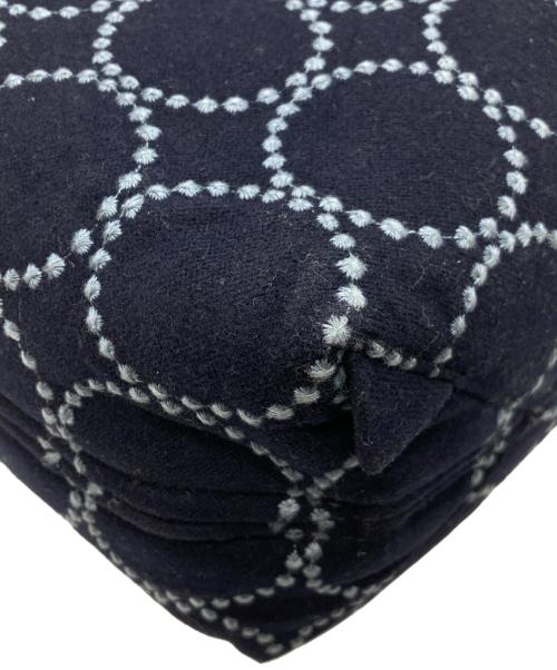 mina perhonen（ミナ ペルホネン）mina perhonen (ミナ ペルホネン) タンバリン マトカバッグ ネイビーの古着・服飾アイテム