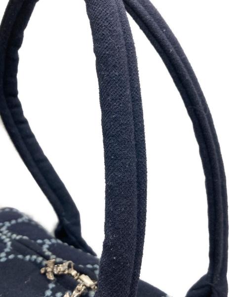 mina perhonen（ミナ ペルホネン）mina perhonen (ミナ ペルホネン) タンバリン マトカバッグ ネイビーの古着・服飾アイテム