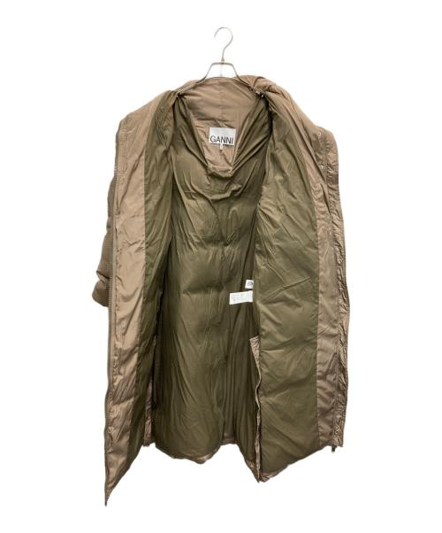 GANNI（ガニー）GANNI (ガニー) OVERSIZED TECH PUFFER COAT ブラウン サイズ:不明（実寸参照）の古着・服飾アイテム