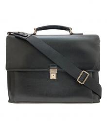 Salvatore Ferragamo（サルヴァトーレ フェラガモ）の古着「レザー2WAYブリーフケース」｜ブラック
