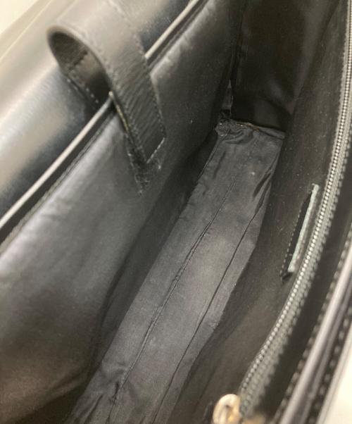 Salvatore Ferragamo（サルヴァトーレ フェラガモ）Salvatore Ferragamo (サルヴァトーレ フェラガモ) レザー2WAYブリーフケース ブラックの古着・服飾アイテム