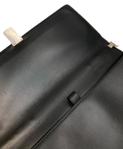 Salvatore Ferragamo（サルヴァトーレ フェラガモ）Salvatore Ferragamo (サルヴァトーレ フェラガモ) レザー2WAYブリーフケース ブラックの古着・服飾アイテム