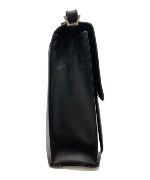 Salvatore Ferragamo（サルヴァトーレ フェラガモ）Salvatore Ferragamo (サルヴァトーレ フェラガモ) レザー2WAYブリーフケース ブラックの古着・服飾アイテム