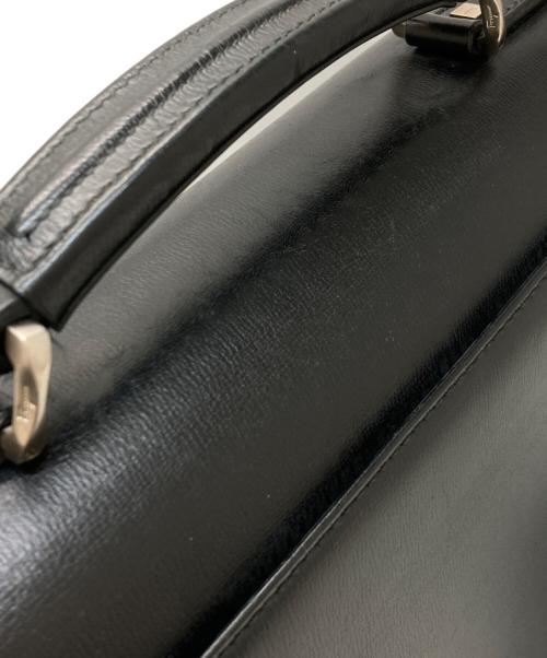 Salvatore Ferragamo（サルヴァトーレ フェラガモ）Salvatore Ferragamo (サルヴァトーレ フェラガモ) レザー2WAYブリーフケース ブラックの古着・服飾アイテム