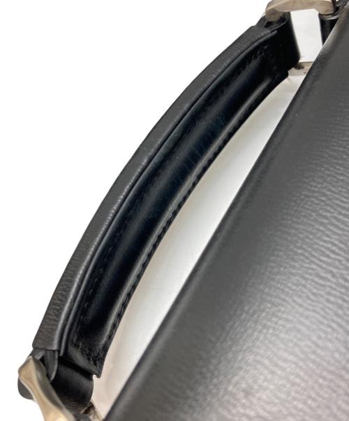 Salvatore Ferragamo（サルヴァトーレ フェラガモ）Salvatore Ferragamo (サルヴァトーレ フェラガモ) レザー2WAYブリーフケース ブラックの古着・服飾アイテム