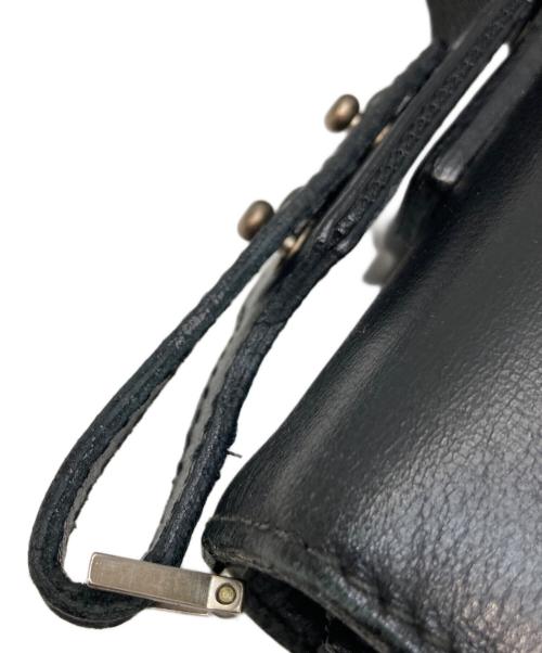 Salvatore Ferragamo（サルヴァトーレ フェラガモ）Salvatore Ferragamo (サルヴァトーレ フェラガモ) レザー2WAYブリーフケース ブラックの古着・服飾アイテム