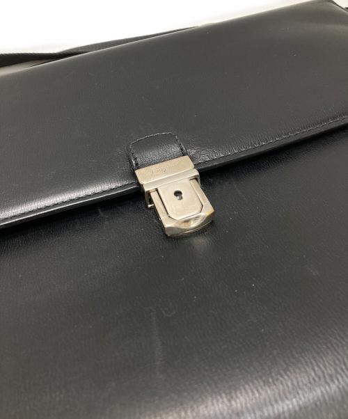 Salvatore Ferragamo（サルヴァトーレ フェラガモ）Salvatore Ferragamo (サルヴァトーレ フェラガモ) レザー2WAYブリーフケース ブラックの古着・服飾アイテム