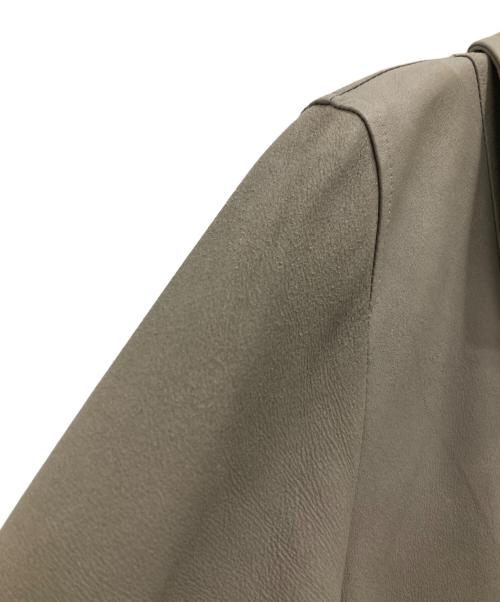 BALMAIN（バルマン）BALMAIN (バルマン) ゴートレザーコート ブラウン サイズ:11の古着・服飾アイテム