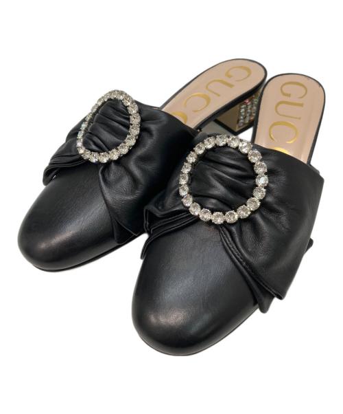 GUCCI（グッチ）GUCCI (グッチ) ビジューパンプス ブラック サイズ:35の古着・服飾アイテム