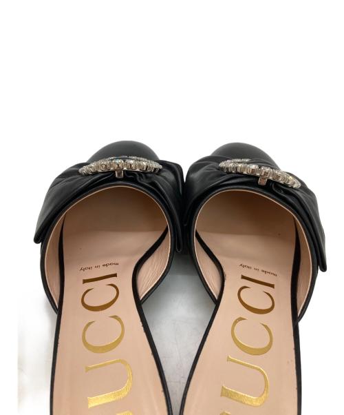 GUCCI（グッチ）GUCCI (グッチ) ビジューパンプス ブラック サイズ:35の古着・服飾アイテム