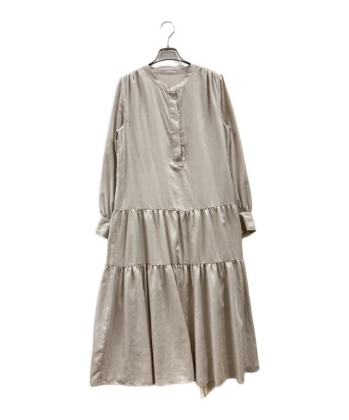 CADUNE（カデュネ）CADUNE (カデュネ) ブラウスワンピース ベージュ サイズ:36 未使用品の古着・服飾アイテム