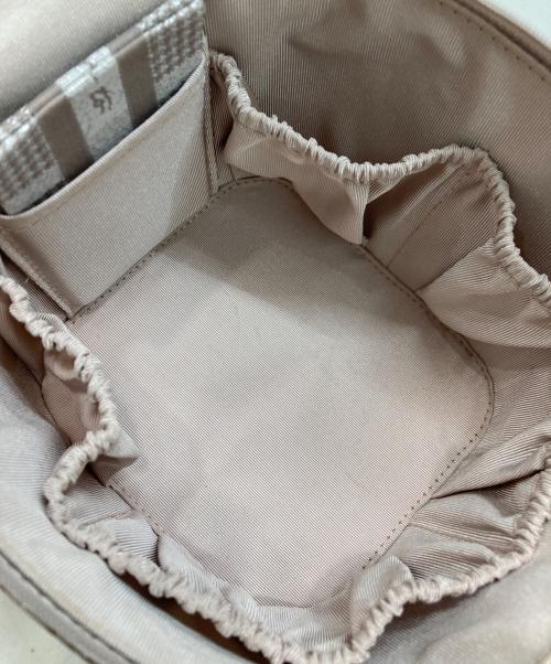 HER LIP TO（ハーリップトゥ）HER LIP TO (ハーリップトゥ) Jacquard Vanity Bag ピンクの古着・服飾アイテム