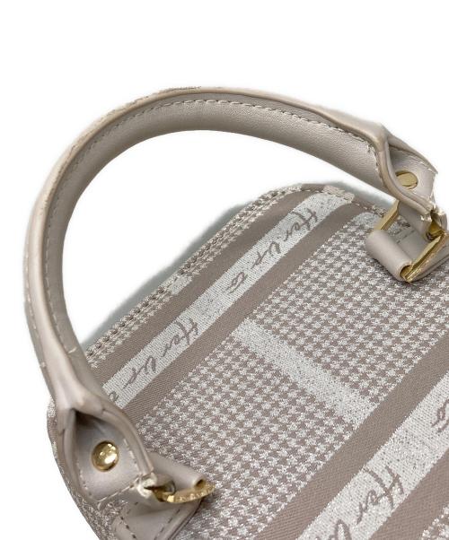 HER LIP TO（ハーリップトゥ）HER LIP TO (ハーリップトゥ) Jacquard Vanity Bag ピンクの古着・服飾アイテム
