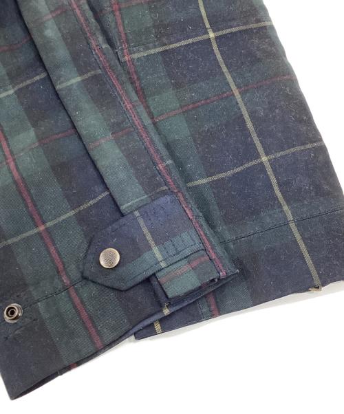 RALPH LAUREN（ラルフローレン）RALPH LAUREN (ラルフローレン) チェックジップパンツ グリーン サイズ:3Fの古着・服飾アイテム