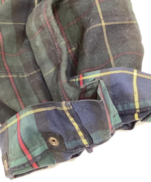 RALPH LAUREN（ラルフローレン）RALPH LAUREN (ラルフローレン) チェックジップパンツ グリーン サイズ:3Fの古着・服飾アイテム